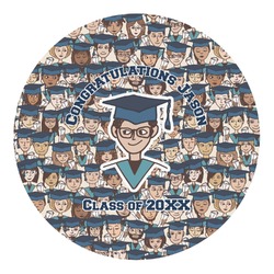 Graduating Students Round Decal - XLarge (Personalized)