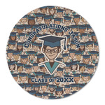 Graduating Students Round Linen Placemat - Single Sided (Personalized)