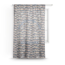 Graduating Students Sheer Curtain - 50"x84" (Personalized)