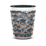 Graduating Students Ceramic Shot Glass - 1.5 oz - Two Tone - Single (Personalized)