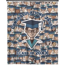 Graduating Students Extra Long Shower Curtain - 70"x84" (Personalized)