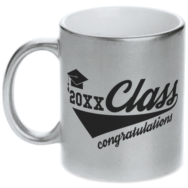 Custom Graduating Students Metallic Silver Mug (Personalized)