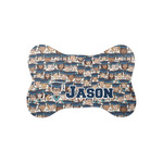 Graduating Students Bone Shaped Dog Food Mat (Small) (Personalized)