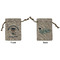 Graduating Students Small Burlap Gift Bag - Front and Back