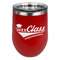 Graduating Students Stainless Wine Tumblers - Red - Double Sided - Front