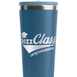 Graduating Students RTIC Everyday Tumbler with Straw - 28oz - Steel Blue - Double-Sided (Personalized)