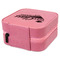 Graduating Students Travel Jewelry Boxes - Leather - Pink - View from Rear