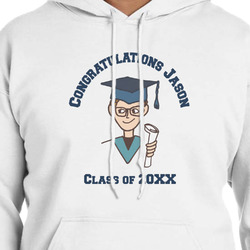 Graduating Students Hoodie - White - 2XL (Personalized)