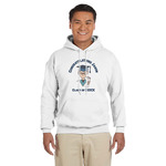 Graduating Students Hoodie - White - XL (Personalized)