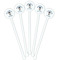 Graduating Students White Plastic 5.5" Stir Stick - Fan View