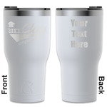 Graduating Students RTIC Tumbler - White - Engraved Front & Back (Personalized)