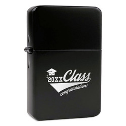 Graduating Students Windproof Lighter - Black - Single Sided (Personalized)