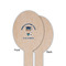 Graduating Students Wooden Food Pick - Oval - Single Sided - Front & Back