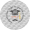 Hipster Graduate 1" Multipurpose Round Labels - Single Sticker