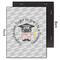 Hipster Graduate 11x14 Wood Print - Front & Back View