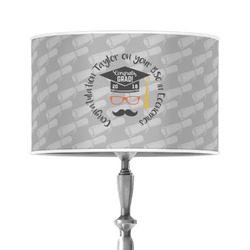 Hipster Graduate 12" Drum Lamp Shade - Poly-film (Personalized)