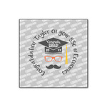 Hipster Graduate Wood Print - 12x12 (Personalized)