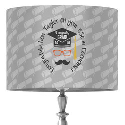 Hipster Graduate 16" Drum Lamp Shade - Fabric (Personalized)