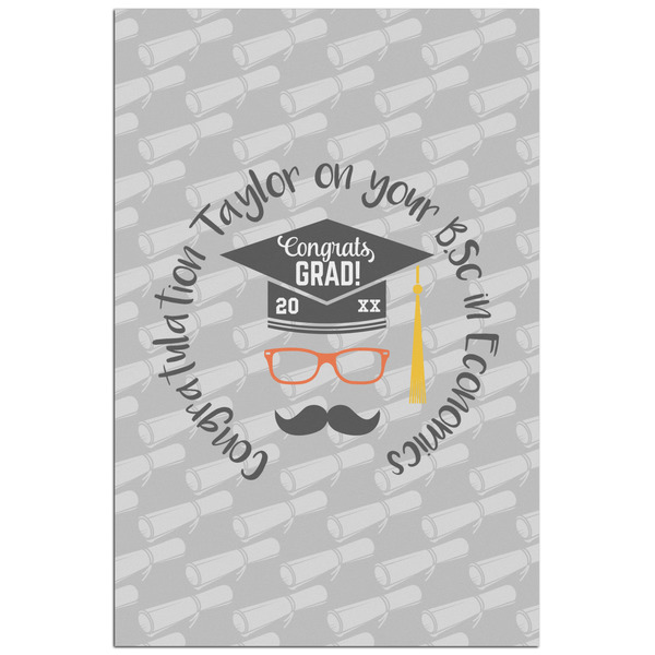 Custom Hipster Graduate Poster - Matte - 24x36 (Personalized)