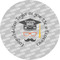 Hipster Graduate 3" Multipurpose Round Labels - Single Sticker