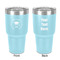 Hipster Graduate 30 oz Stainless Steel Ringneck Tumbler - Teal - Double Sided - Front & Back