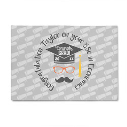 Hipster Graduate 4' x 6' Patio Rug (Personalized)