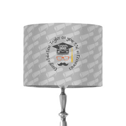 Hipster Graduate 8" Drum Lamp Shade - Fabric (Personalized)