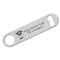 Hipster Graduate Bar Bottle Opener - White - Front