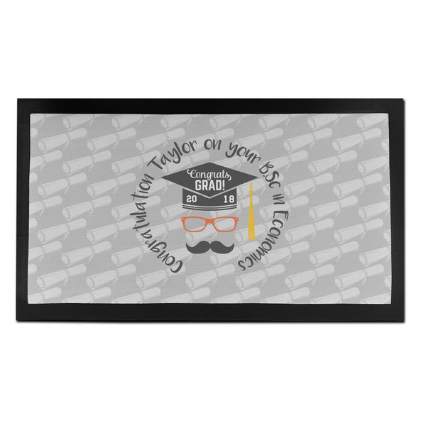 Custom Hipster Graduate Bar Mat - Small (Personalized)