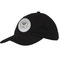 Hipster Graduate Baseball Cap - Black (Personalized)