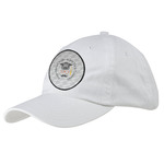 Hipster Graduate Baseball Cap - White (Personalized)