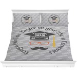 Hipster Graduate Comforter Set - King (Personalized)