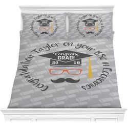 Hipster Graduate Comforter Set - Full / Queen (Personalized)