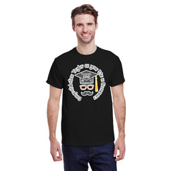 Hipster Graduate T-Shirt - Black (Personalized)
