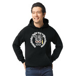 Hipster Graduate Hoodie - Black - 2XL (Personalized)