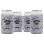 Hipster Graduate Can Cooler (12 oz) - Set of 4 w/ Name or Text