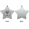 Hipster Graduate Ceramic Flat Ornament - Star Front & Back (APPROVAL)