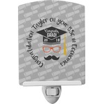 Hipster Graduate Ceramic Night Light (Personalized)