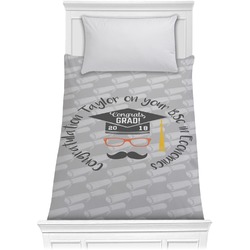 Hipster Graduate Comforter - Twin (Personalized)