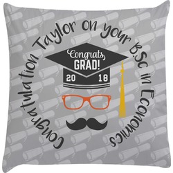 Hipster Graduate Decorative Pillow Case (Personalized)