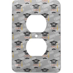 Hipster Graduate Electric Outlet Plate (Personalized)