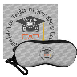 Hipster Graduate Eyeglass Case & Cloth (Personalized)