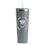 Hipster Graduate RTIC Everyday Tumbler with Straw - 28oz - Grey - Single-Sided (Personalized)