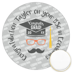 Hipster Graduate Printed Cookie Topper - 3.25" (Personalized)