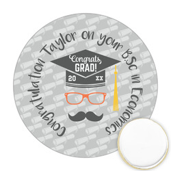 Hipster Graduate Printed Cookie Topper - 2.5" (Personalized)