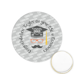 Hipster Graduate Printed Cookie Topper - 1.25" (Personalized)