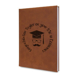 Hipster Graduate Leather Sketchbook - Small - Single Sided (Personalized)