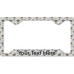 Hipster Graduate License Plate Frame - Style C (Personalized)