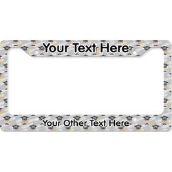 Hipster Graduate License Plate Frame - Style B (Personalized)