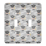 Hipster Graduate Light Switch Cover (2 Toggle Plate) (Personalized)